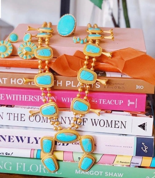 Gold Kingman Squash Blossom