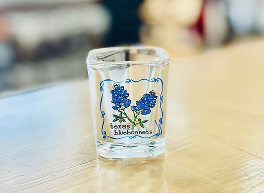 Bluebonnet Square Shotglass-K2202