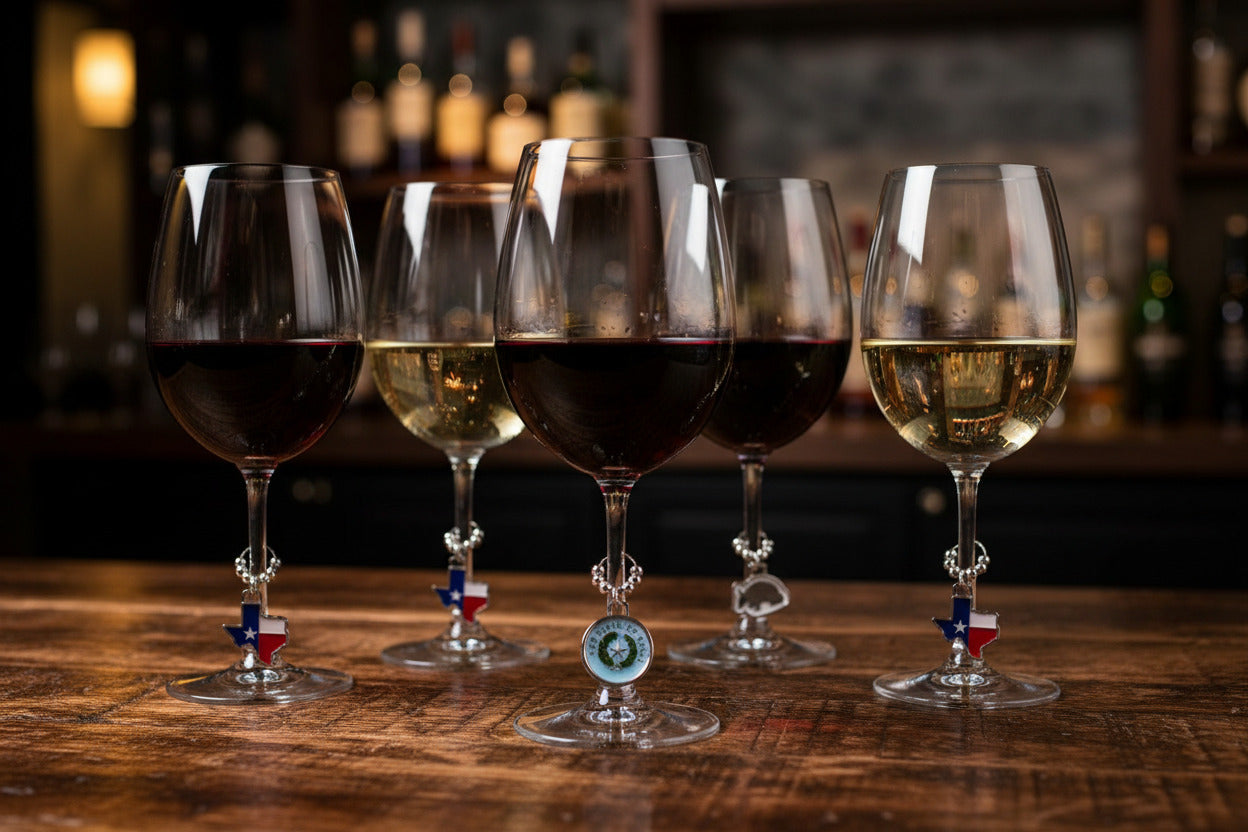 Texas Wine Charms