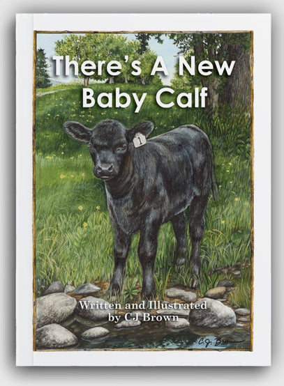There's A New Baby Calf - Book
