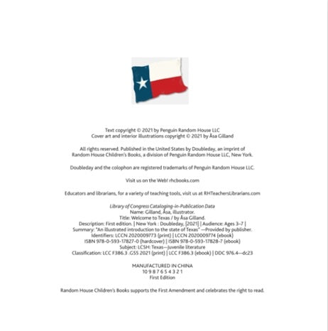 Welcome to Texas Book