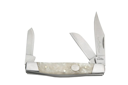 White Pearl Stockman Knife