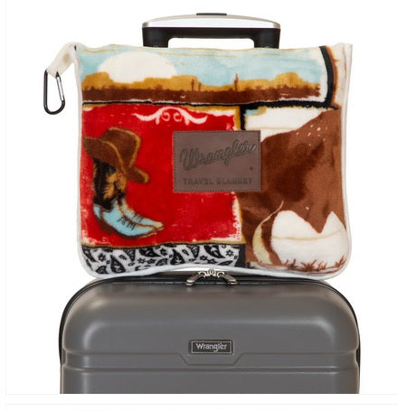 Wrangler Vintage Western Travel Blanket
