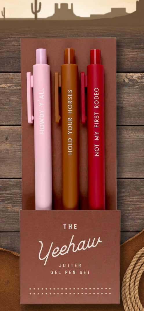 Yeehaw Jotter Gel Pen Set of 3